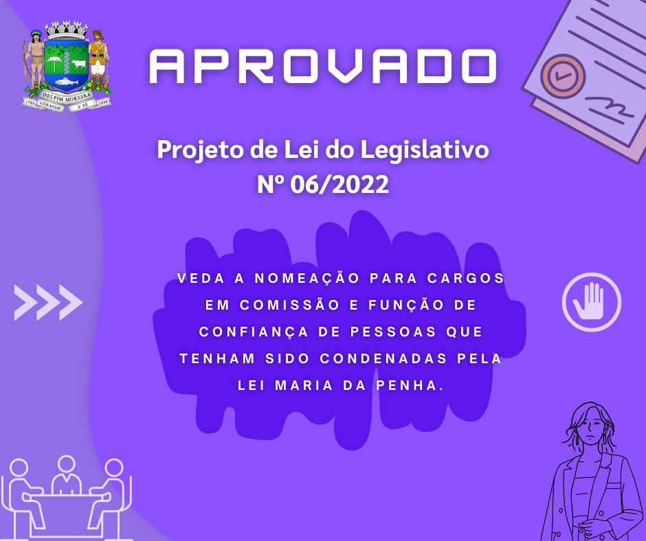 PROJETO DE LEI DO LEGISLATIVO Nº 06/2022