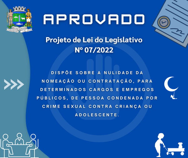 PROJETO DE LEI DO LEGISLATIVO Nº 07/2022